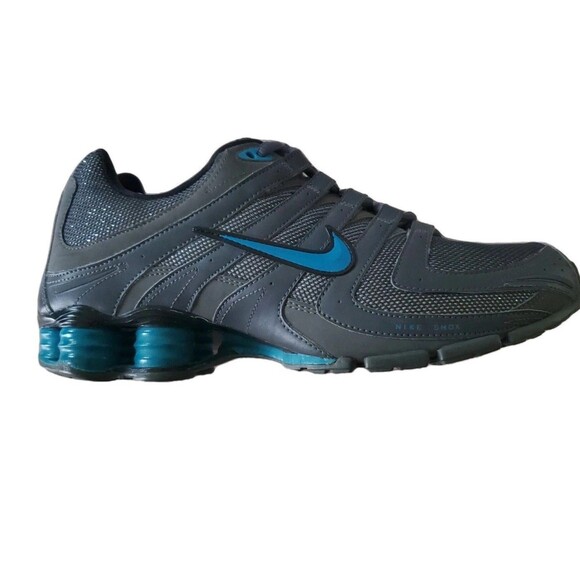 Nike Shox NZ Women 9 Sparkly Grey and Turquoise Rare 392868-040 - Picture 3 of 14